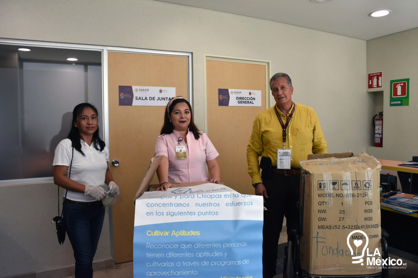 Donación Cubrebocas y Guantes Hospital "Dr. Jesús Gilberto Gómez Maza"
